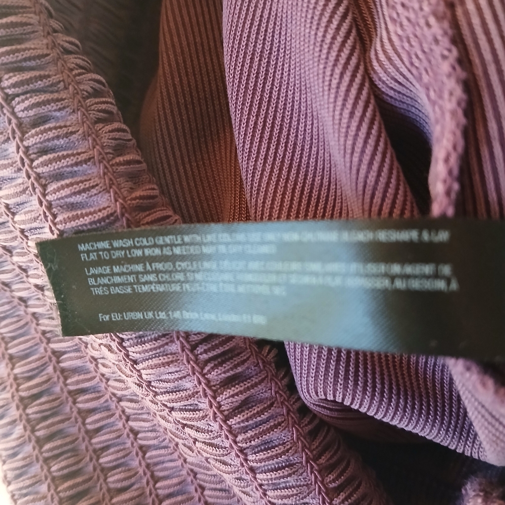 Saturday Sunday Anthropology Purple Wide Legged Jumpsuit Small - Picture 9 of 9